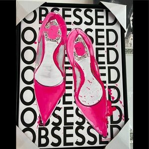 Shoe Obsessed 12x16 Framed Print